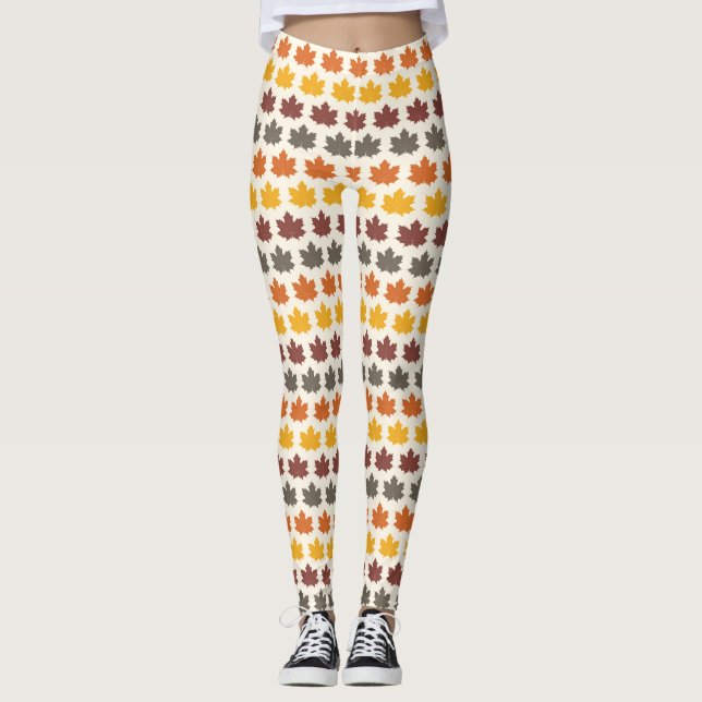 Autumn Leaves Leggings (Front)
