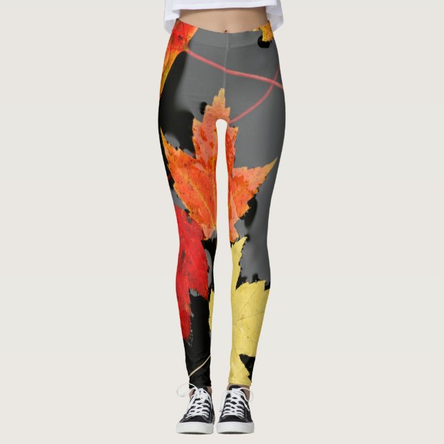 Autumn Leaves Leggings (Front)