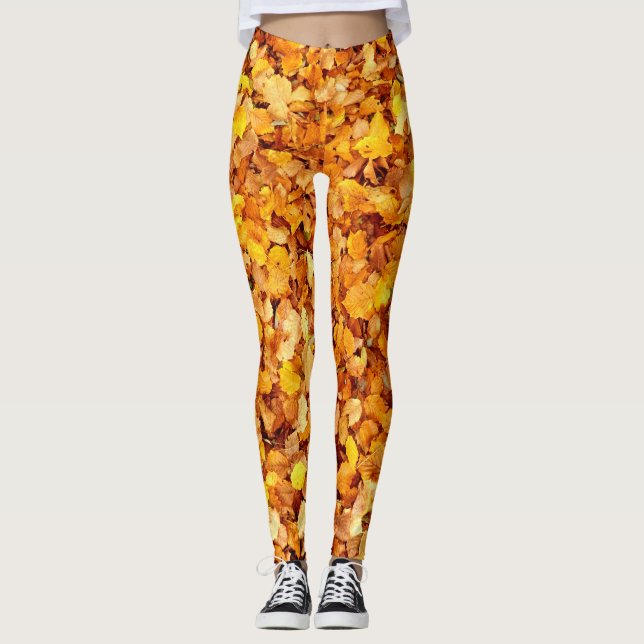 Autumn Leaves Leggings (Front)