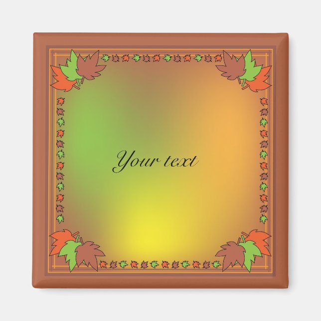 Autumn Leaves Magnet (Front)