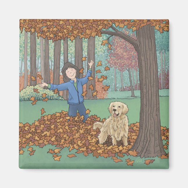  Autumn Leaves Magnet (Front)