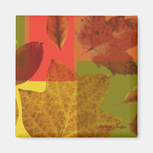 'Autumn Leaves' Magnet (Front)