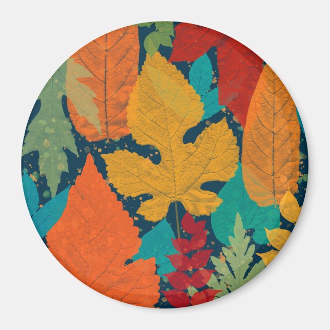 Autumn leaves magnet (Front)