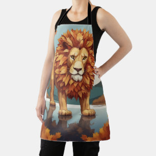 Autumn Leaves Male Lion Apron