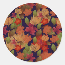 Autumn leaves, maple leaf sticker