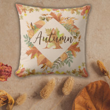 Autumn Leaves: Maple Leaves and Monogram 