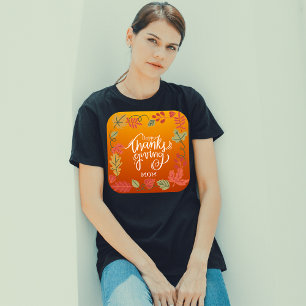 Autumn Leaves Matching Family Thanksgiving T-Shirt