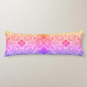 Autumn Leaves Meditative Mandala Art 3 Body Pillow