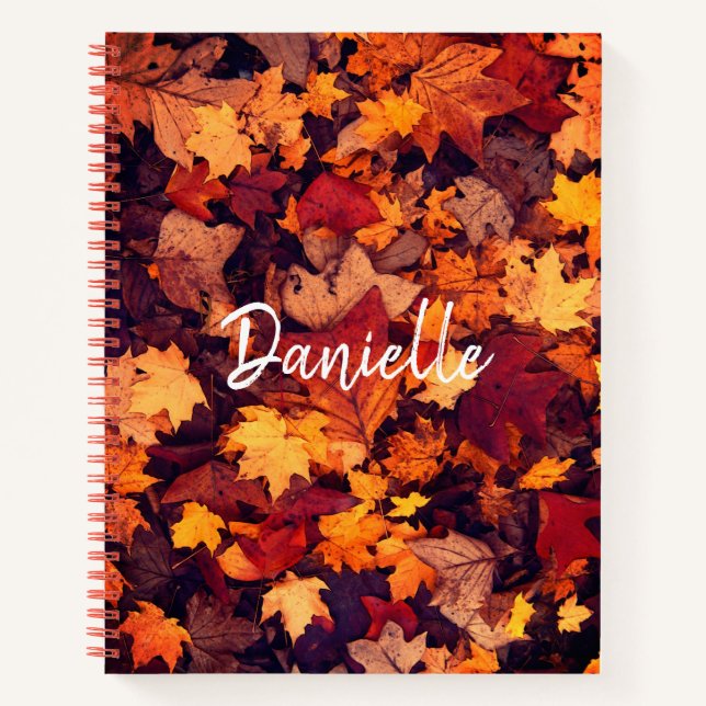 Autumn Leaves | Monogram Notebook (Front)