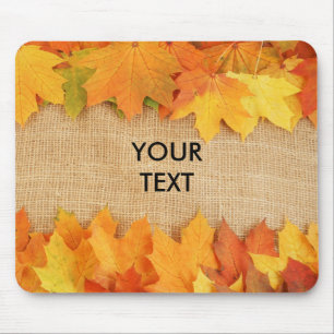 Autumn leaves mouse mat
