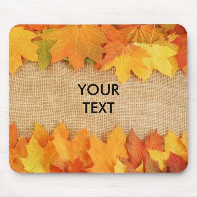 Autumn leaves mouse mat (Front)