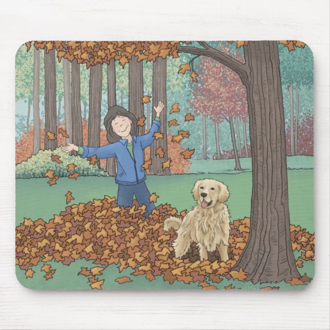 Autumn Leaves Mouse Pad (Front)