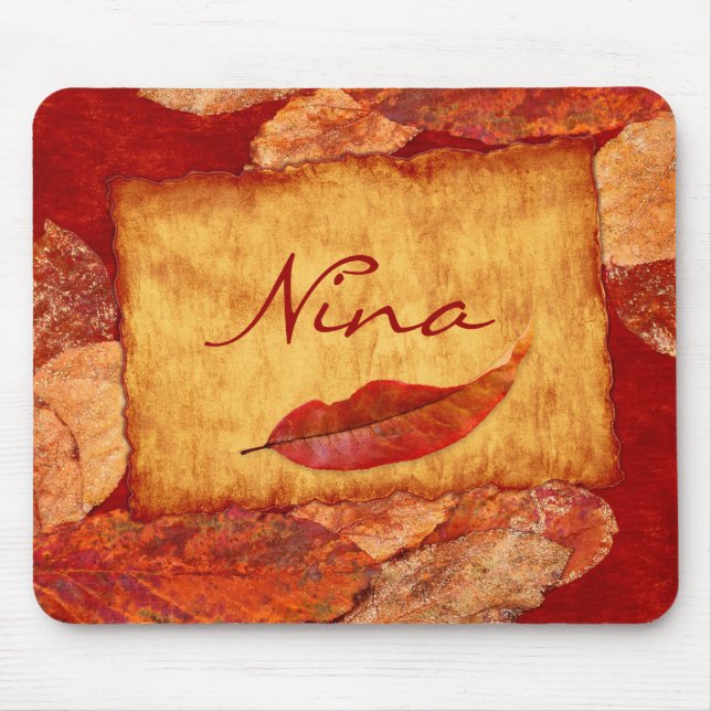 Autumn Leaves Mousepad (Front)