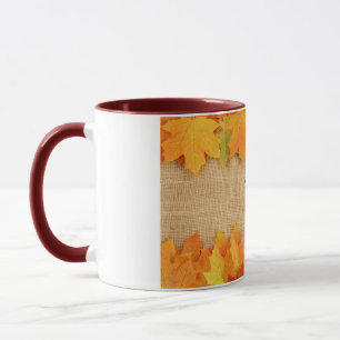 Autumn leaves mug