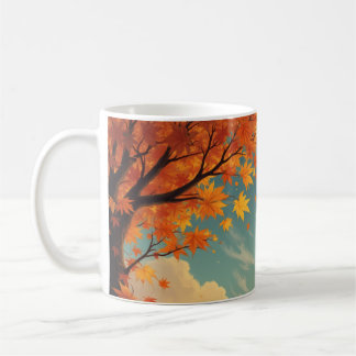Autumn leaves mug