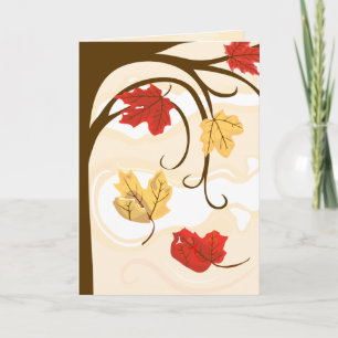 Autumn Leaves Must Fall Greeting Card