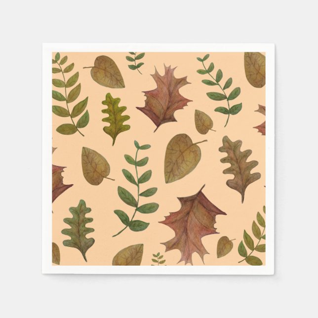 Autumn leaves napkin (Front)