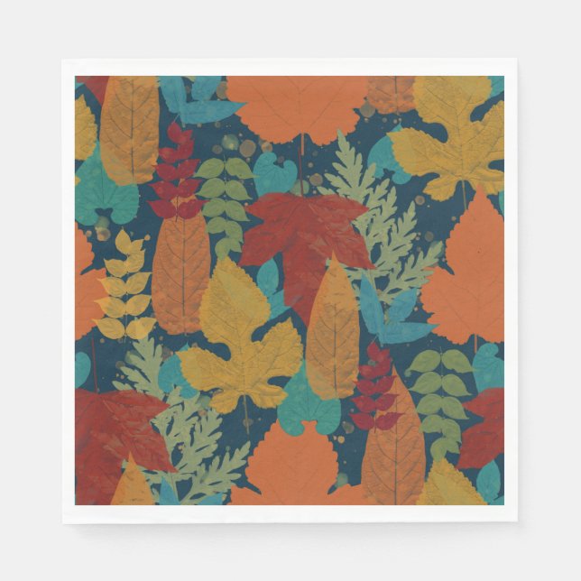 Autumn leaves napkin (Front)