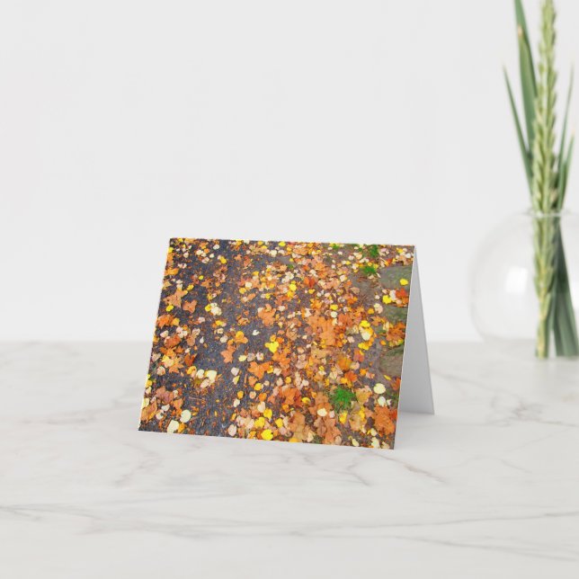 Autumn  Leaves Note Card (Front)