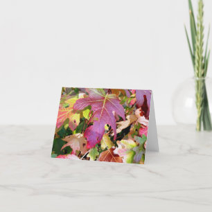 'Autumn Leaves' Note Card
