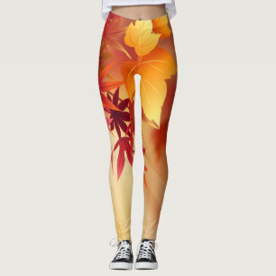 Autumn Leaves ~ October ~Halloween ~Thanksgiving ~ Leggings