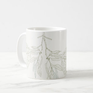 Autumn Leaves on White Coffee Mug