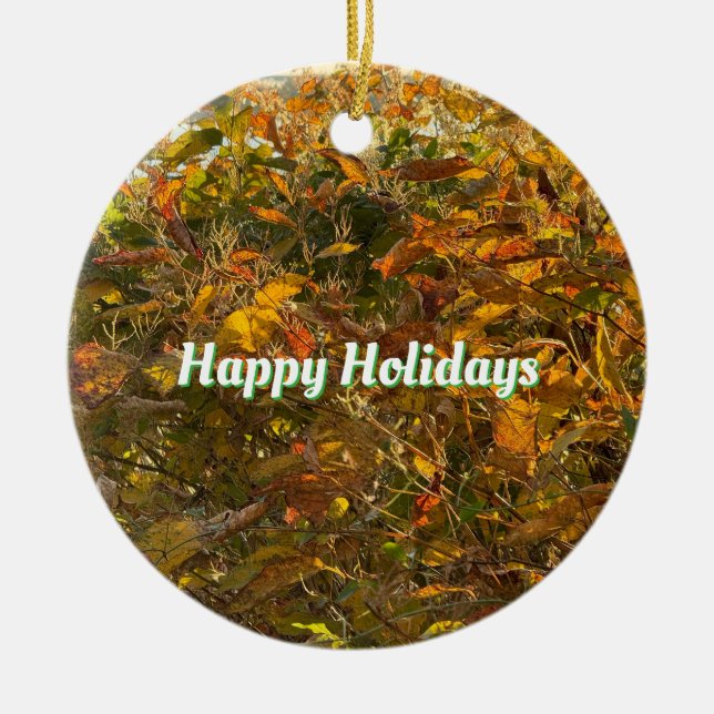 Autumn Leaves Ornament (Front)