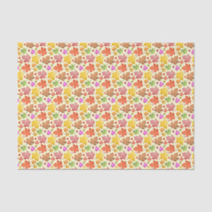 Autumn Leaves Painted Fall Maple Leaf Pattern Tissue Paper