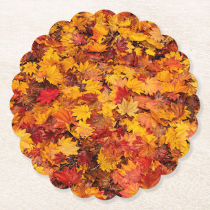 AUTUMN LEAVES PAPER COASTER
