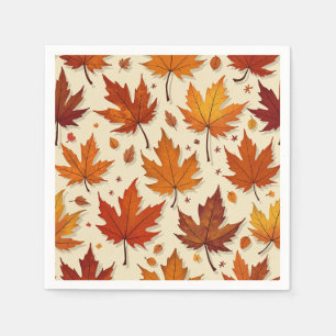 Autumn Leaves Paper Napkin