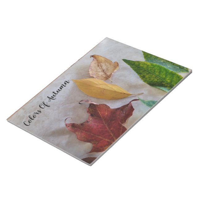 Autumn Leaves Paper Placemats Notepad (Angled)