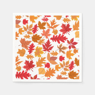 Autumn leaves pattern 02 napkin