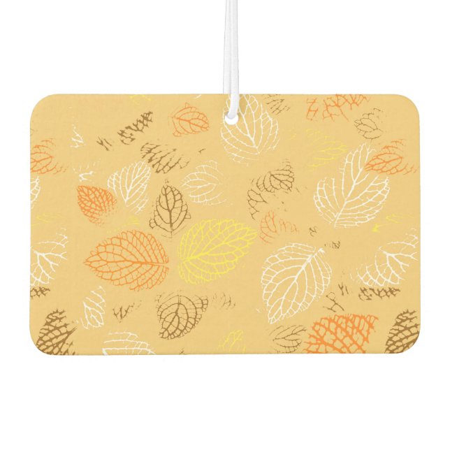 Autumn, Leaves Pattern 4 Car Air Freshener (Front)
