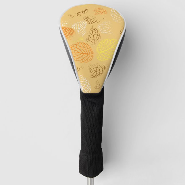 Autumn, Leaves Pattern 4 Golf Head Cover (Front)