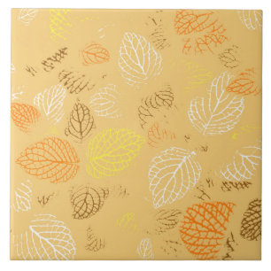 Autumn, Leaves Pattern 4 Tile