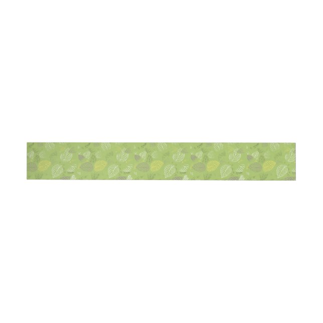 Autumn Leaves Pattern 6 Wraparound Address Label (Individual)