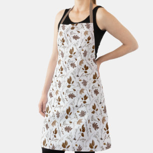 Autumn Leaves Pattern Apron