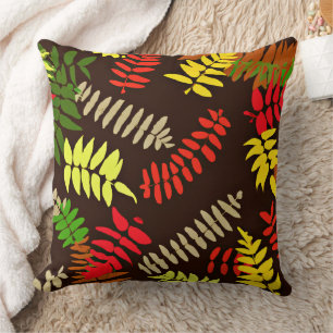 Autumn Leaves Pattern Art Cushion