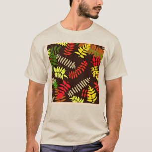 Autumn Leaves Pattern Art T-Shirt