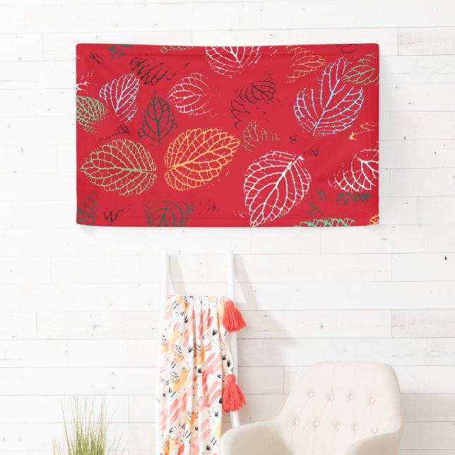 Autumn, Leaves Pattern Banner (Insitu)