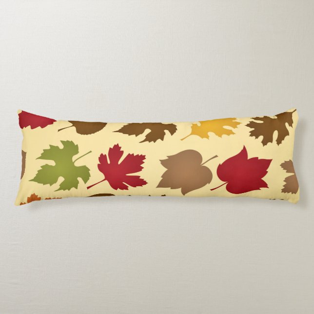 Autumn Leaves Pattern Body Cushion (Front)