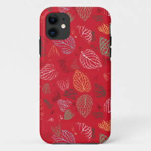 Autumn, Leaves Pattern iPhone 11 Case