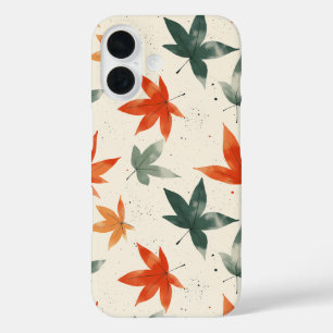 Autumn Leaves Pattern iPhone 16 Case