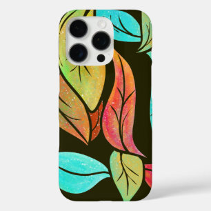 Autumn leaves pattern iPhone 16 pro case