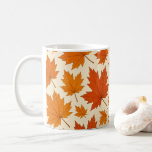 Autumn Leaves Pattern Coffee Mug