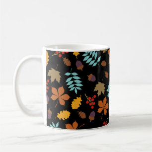 Autumn Leaves Pattern Coffee Mug