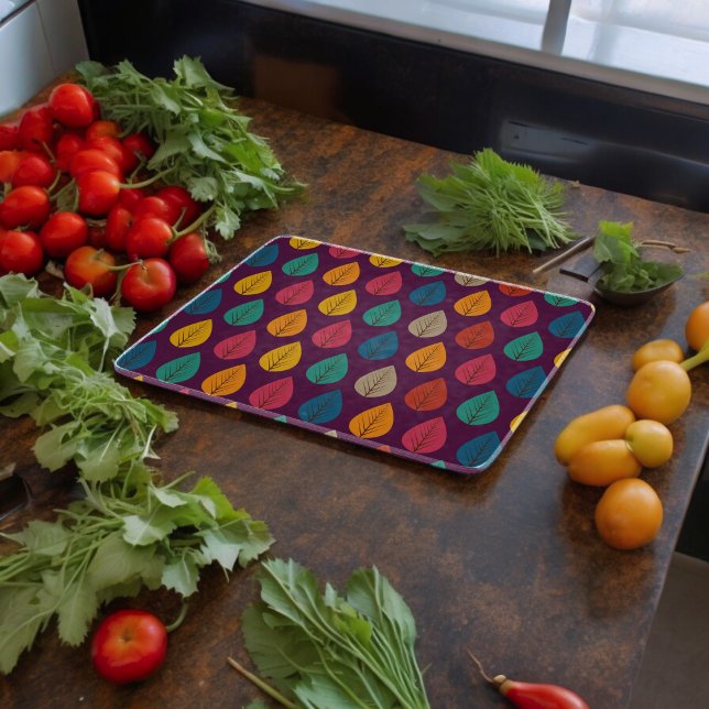 Autumn Leaves Pattern  Cutting Board (chopping board)