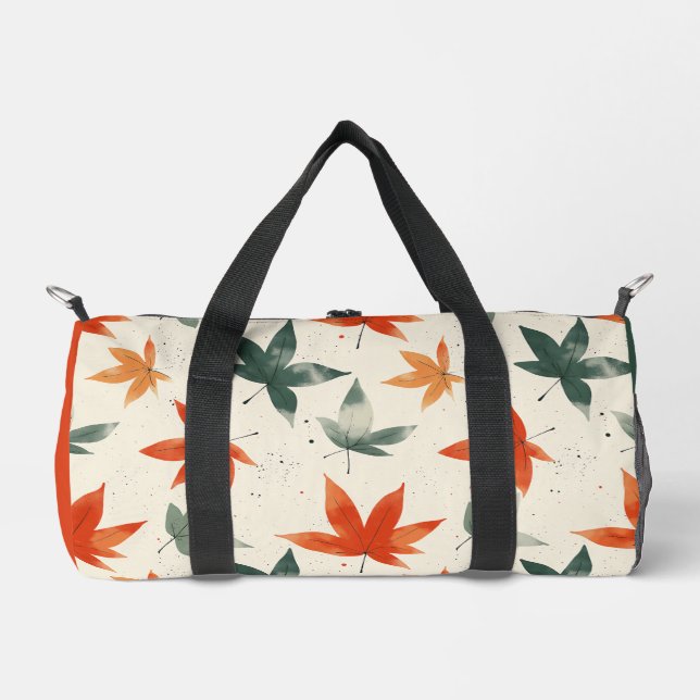 Autumn Leaves Pattern Duffle Bag (Front)