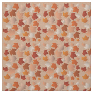 Autumn leaves pattern fabric
