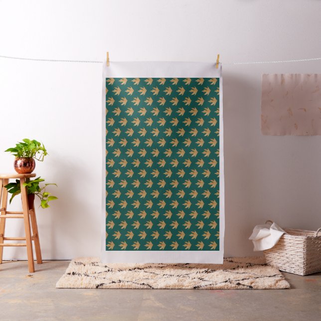 Autumn leaves pattern fabric (In Situ)